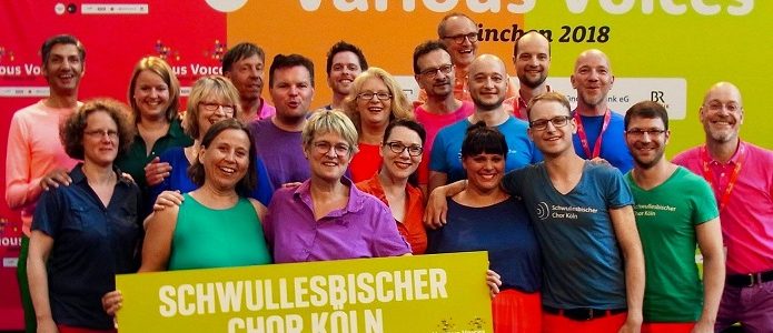 München; Der schwul-lesbische Chor Köln beim Various Voices Festival 2018